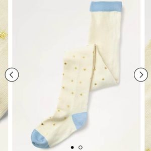 Everyday Tights in Ivory/Gold Stars